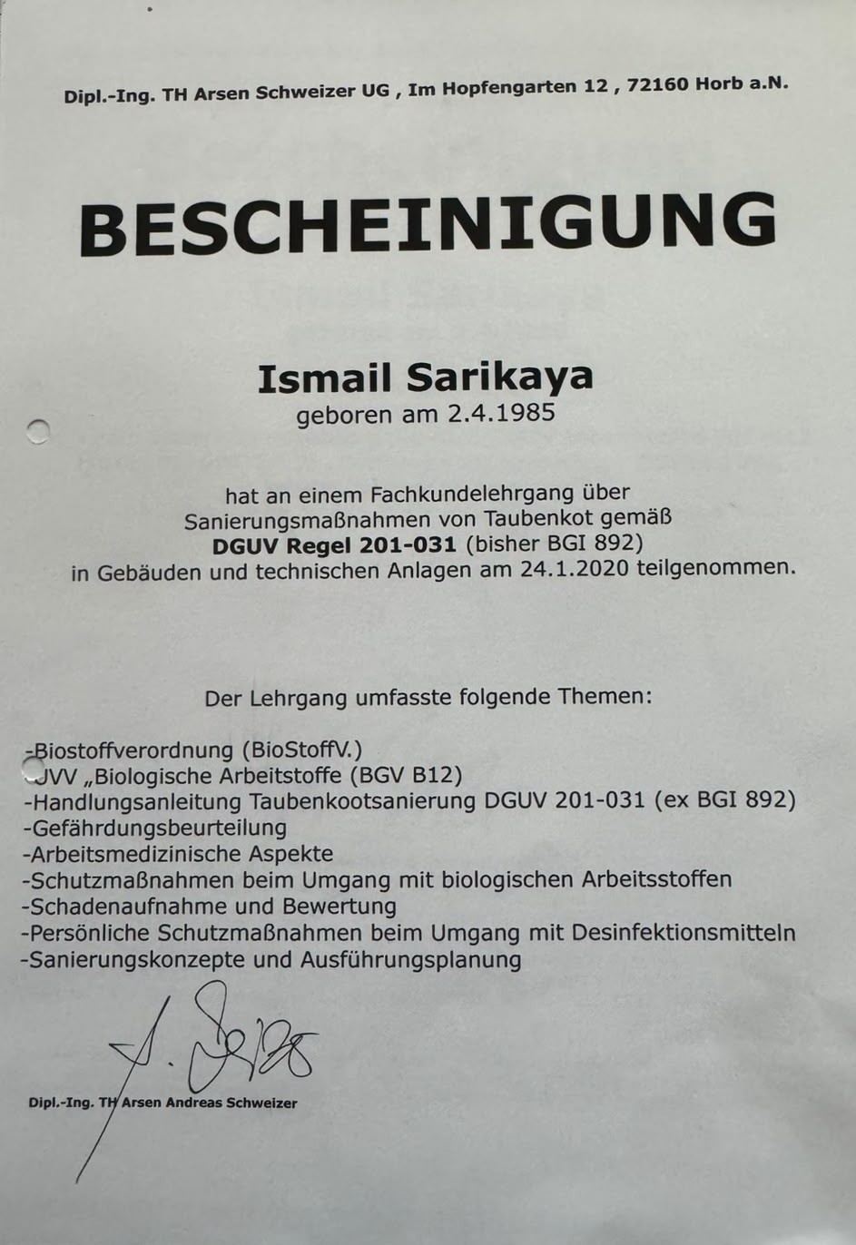 DGUV Regel 209-011